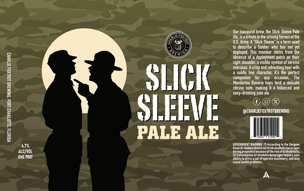 Slick Sleeve Pale Ale from Charlie Foxtrot Brewing in Port Charlotte, FL